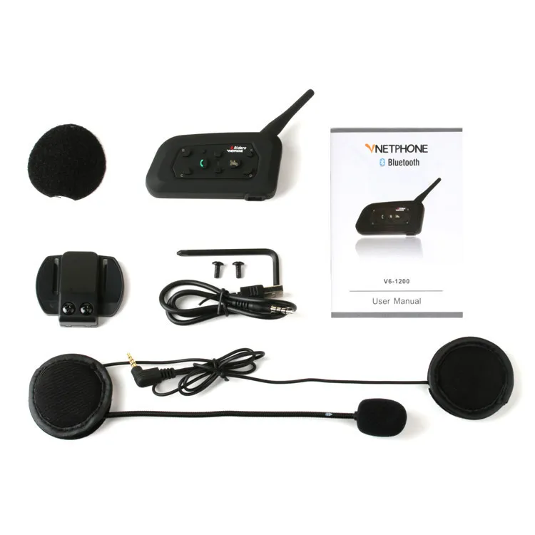 Bluetooth Headset walkie talkie Helmet Dedicated Stereo Headphones Motorcycle Ride Hands-free Call Full Duplex Interphone radio