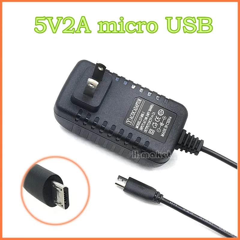 free 5V2A 5V/2A Raspberry PI 2 Power Adapter AC/DC USB Charger PSU Power Supply Unit Power Source for Orange PI Banana PI M1+