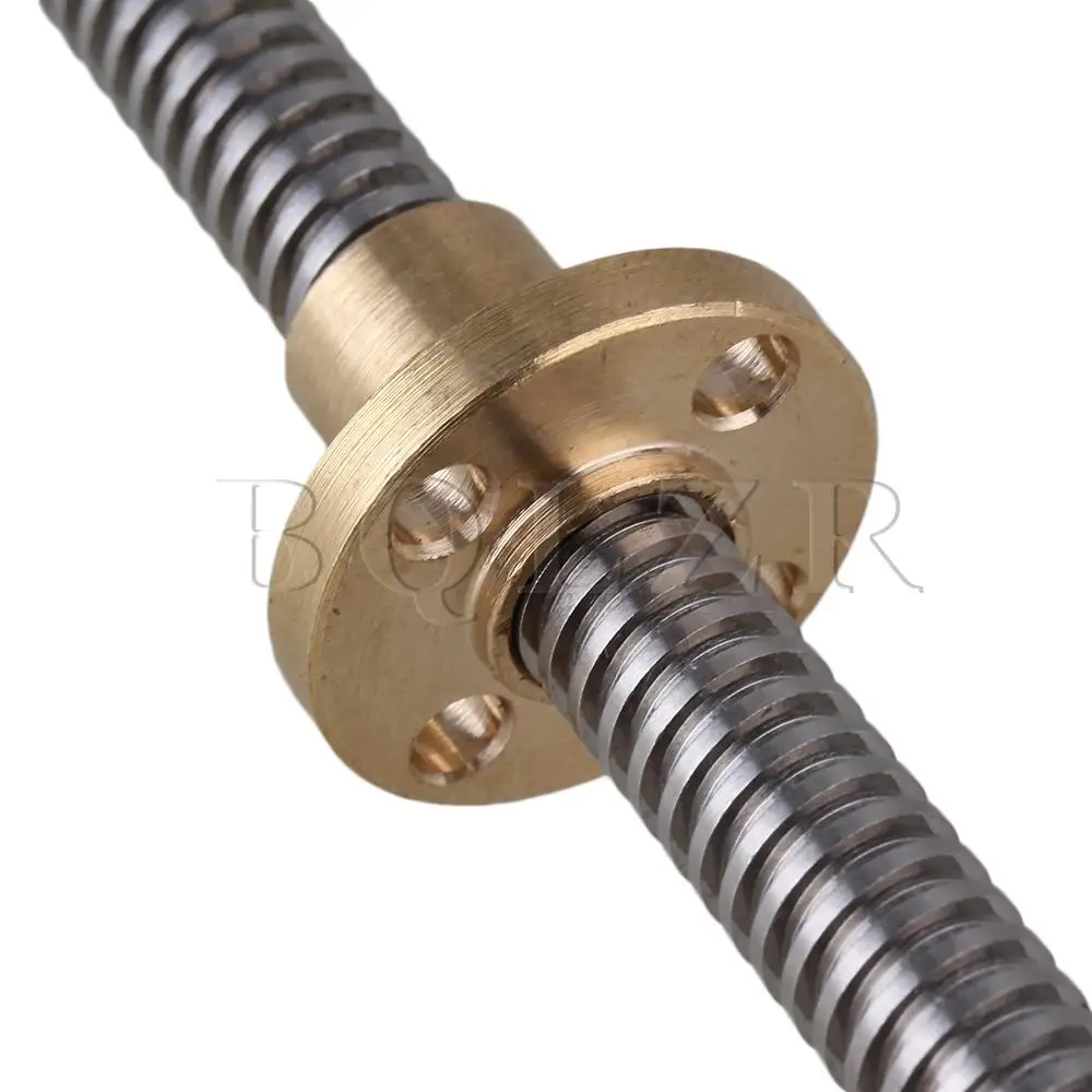 BQLZR L450mm Rvs Lood Schroef en Moer 2mm Lead voor Machine Tool