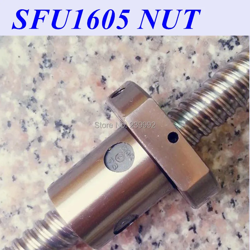 

SFU1605 ballscrew nut 16mm RM1605 single nut motion ball bearing nut only for RM1605 CNC parts