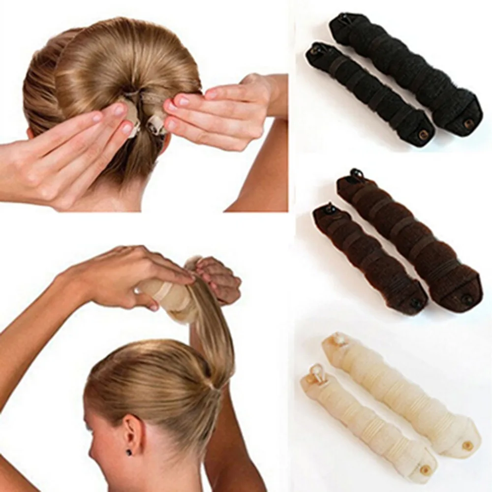 

Women Magic Style Hair Styling Tools Buns Braiders Curling Headwear Hair Rope Hair Band Haar Accessories