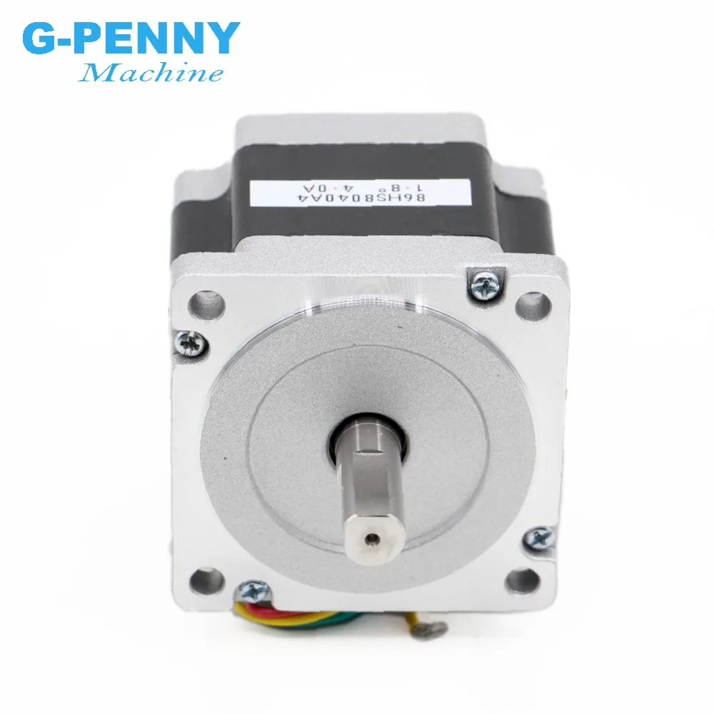 NEMA 34 CNC stepper motor 86x80mm 4.2N.m 4A D=14mm Nema34 stepping motor 570Oz-in for CNC engraving machine and 3D printer!