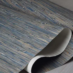 Papel de parede de decoração natural, pano de grama real, papel de parede para restaurante e design de interiores para casa