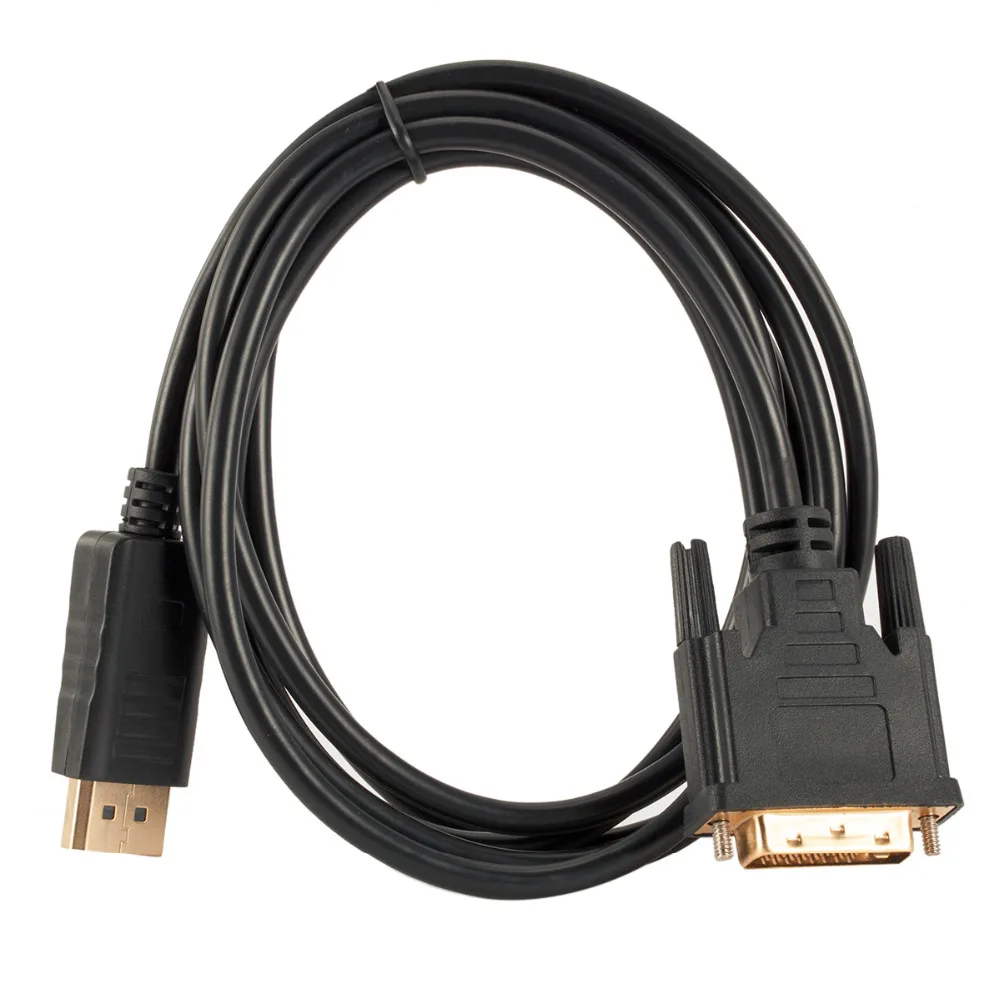 1.8M DP do DVI konwerter przewód DisplayPort męski na DVI-D 24 + 1Pin mężczyzna Monitor przejściówka do wyświetlacza kabel wysokiej jakości
