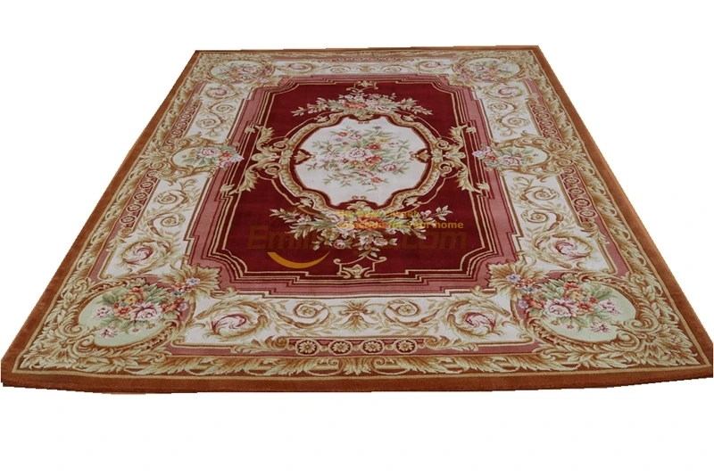 Savonnerie Thick And Plush Rug Thick And Plush Handknotted Savonnerie Neo Classic Design Rug Livingroom