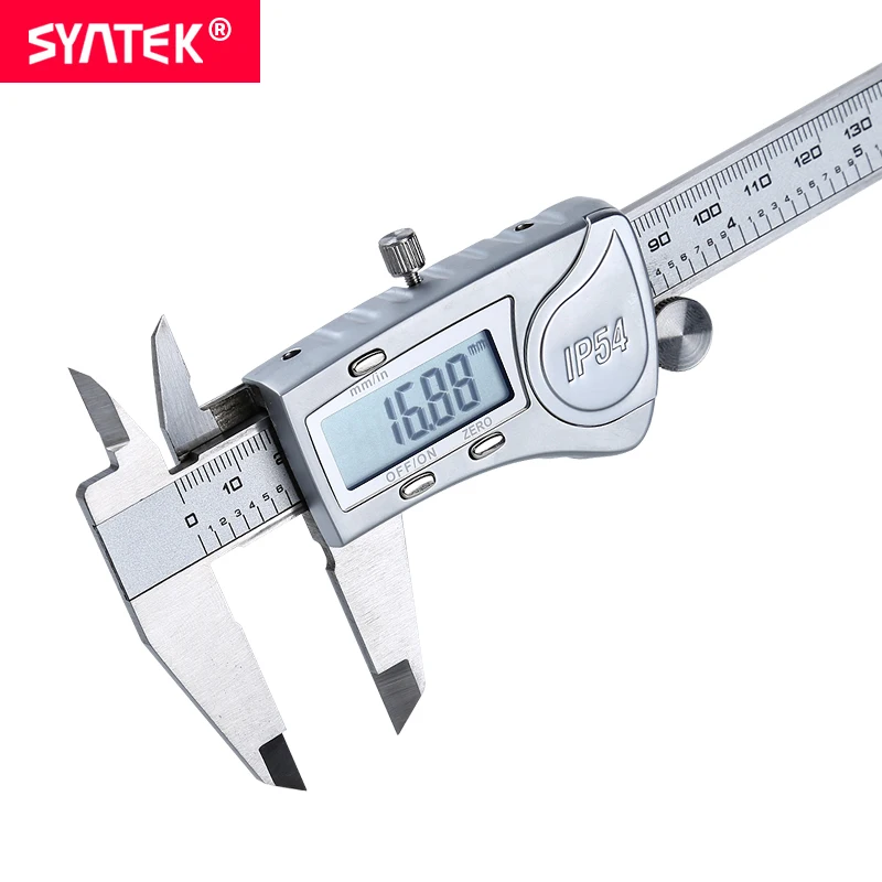 Syntek Vernier Caliper Professional Industrial Waterproof IP54 6 8 12inch 150 200 300mm  Stainless Electronic Digital CE SGS