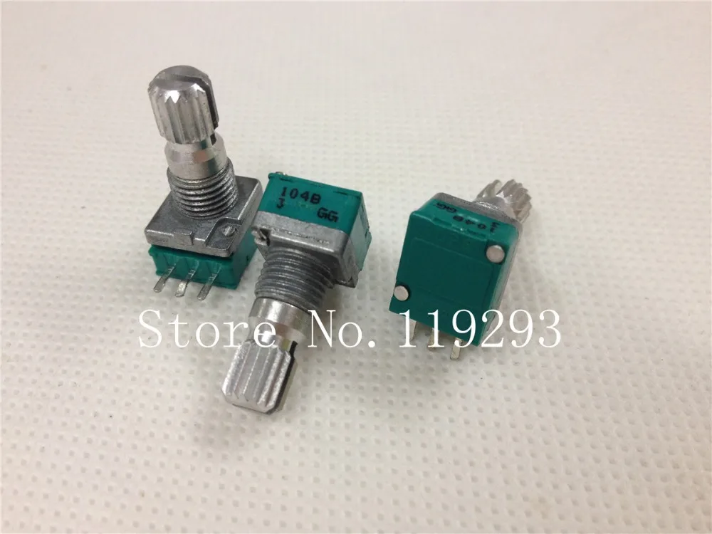 [BELLA]Crown special spot Japan ALPS precision potentiometer Single R09-B100k-15KQ rachis--10PCS/LOT