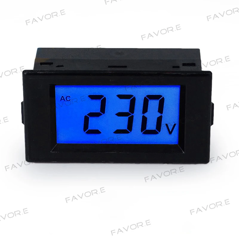 D85 AC Panel Meter LCD display blue backlight Digital Voltage meter tester Voltmeter range AC 80-500V