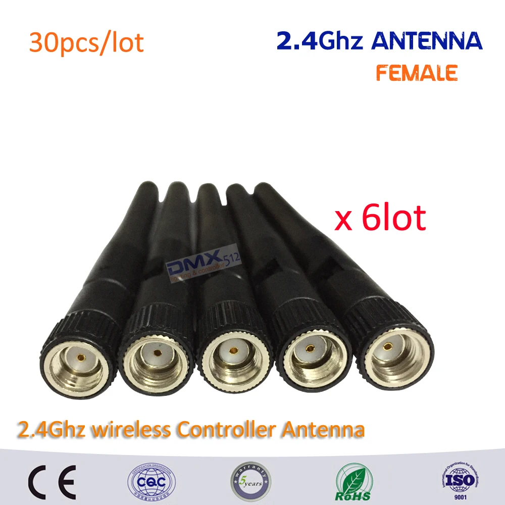 DHL Free Shipping female antenna 30pcs/lot 2.4Hz wireless dmx antenna