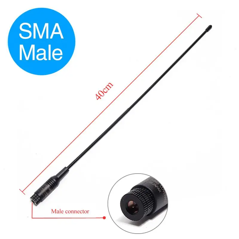 Diamond RH-771 SMA-M Male Dual Band 144/430MHz RH771 Flexible Antenna for Baofeng Yaesu TYT Wouxun Walkie Talkie Two Way Radio