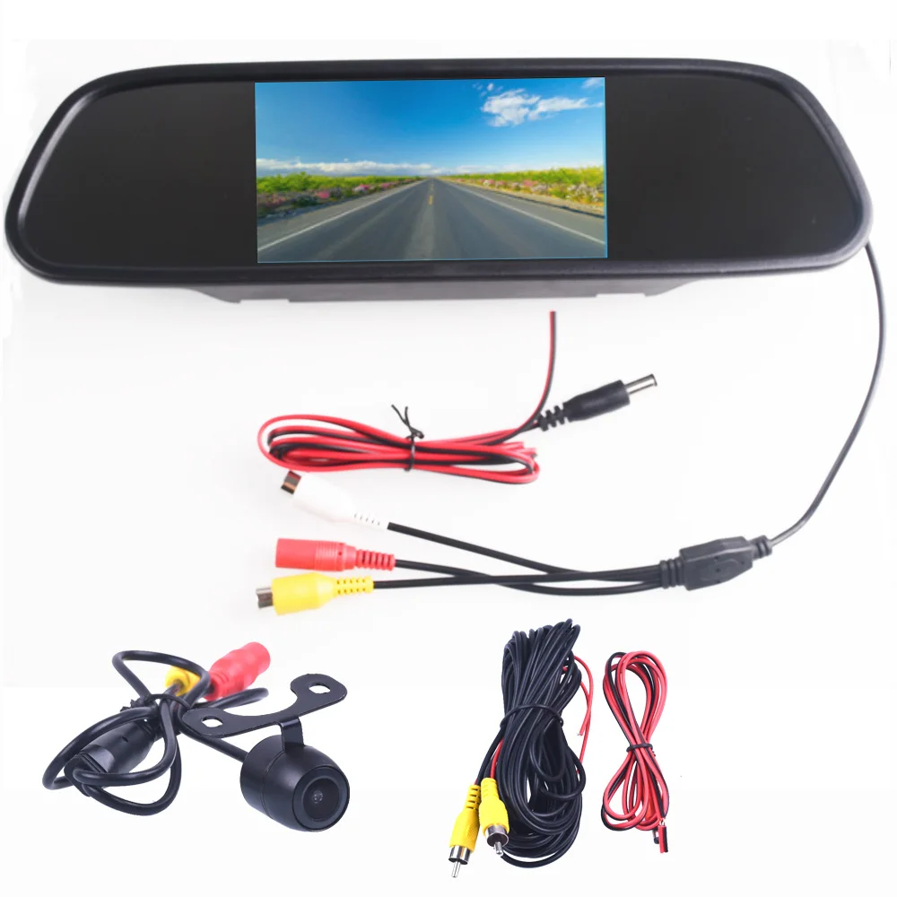 

5.0" 5.0 Inch TFT LCD Color Car Rear View Mirror Monitor Video DVD Player Car Audio Auto For Car Reverse Camera