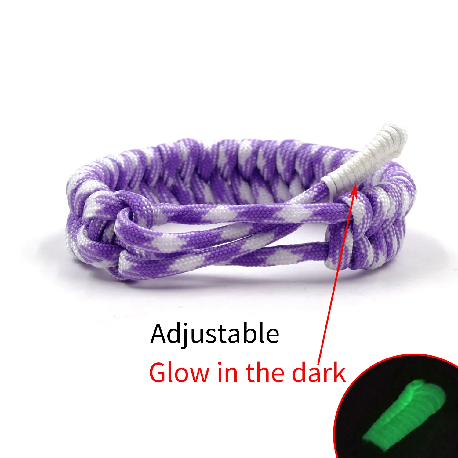 Adjustable Survival Emergency 550 Paracord Bracelet Parachute Cord Bracelet Camping Hiking DIY Hand-made 5 Colors Cartoon Figure