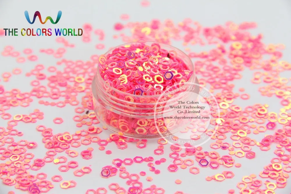 LJ4-6 Amazing Hexagon shape  sequins  for nail Art or DIY decoration