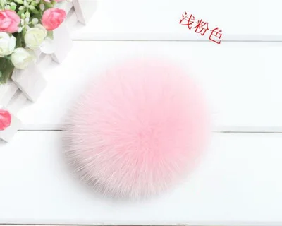 1 piece 8cm Natural Real Fox Fur Ball Pom Poms Fluffy Fur Pompom DIY Women Kids Winter Hat Skullies Beanies Knitted Cap R12A