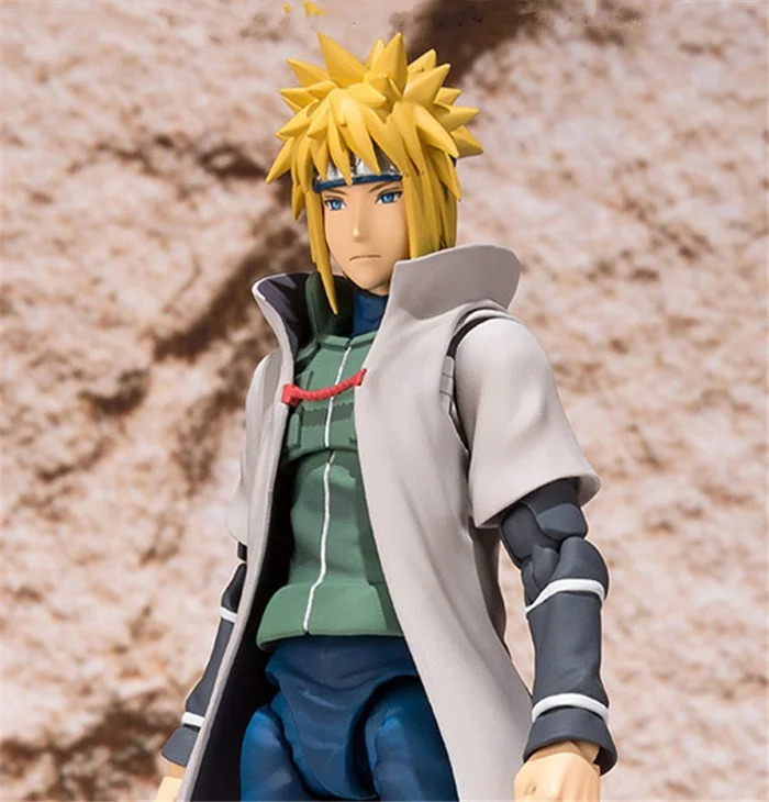 SHF Articulated 15cm Naruto Sasuke Namikaze Minato Action Figures Toys