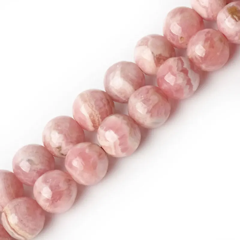 4-7mm A Natural Pink Rhodochrosite Stone Beads Round Loose DIY Beads For Jewelry Making Beads Accessories 15'' DIY Women Gift