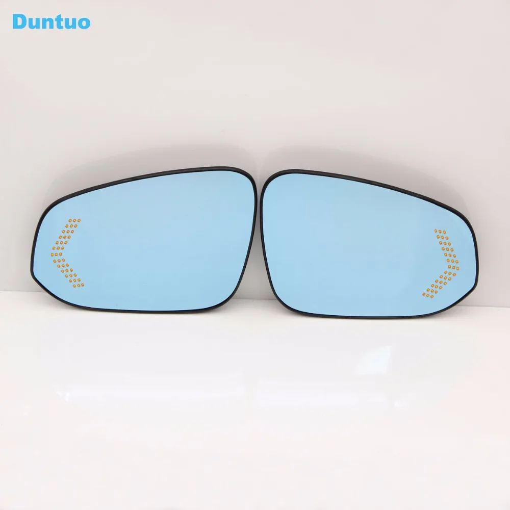 Blue Mirror Car Side View Mirrors Glare Proof Mirror LED Turn Signal Lamp Heated Rearview Mirror For Toyota RAV4 2013-2016