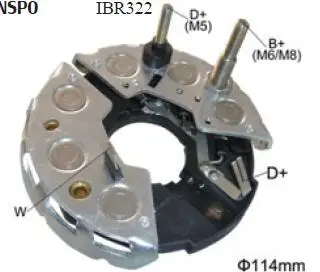 

NEW HNROCK ALTERNATOR RECTIFIER 12422000/BHP11418