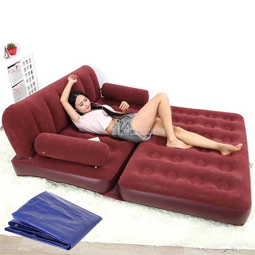 Multifunctional Portable Air Inflatable Sofa Bed Outddor Furniture Home Bedroom Garden Sofa for 2 Person With Air Pump YT-142