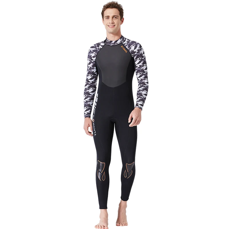 Scuba Diving Suit 3MM Neoprene Surf Wetsuit Women Long Sleeve Swimwear Fishing Clothing Sport Swimsuits Men Jumpsuit Wetsuits