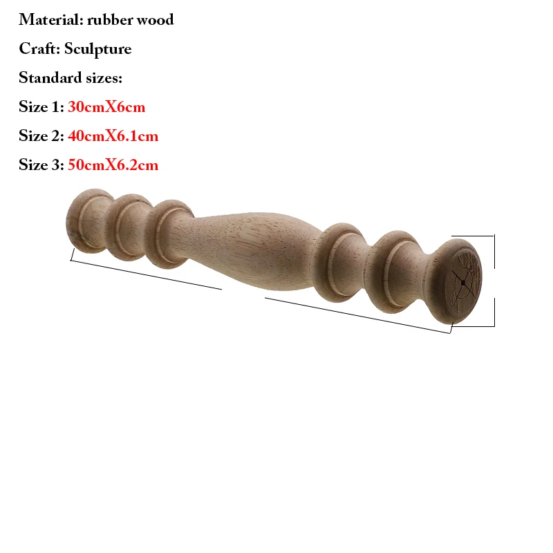 VZLX Corridor Bridge Column Wood Fence Beads Lathe Small Applique Vintage Home Decor Wedding Garden Decoration Accessories Craft