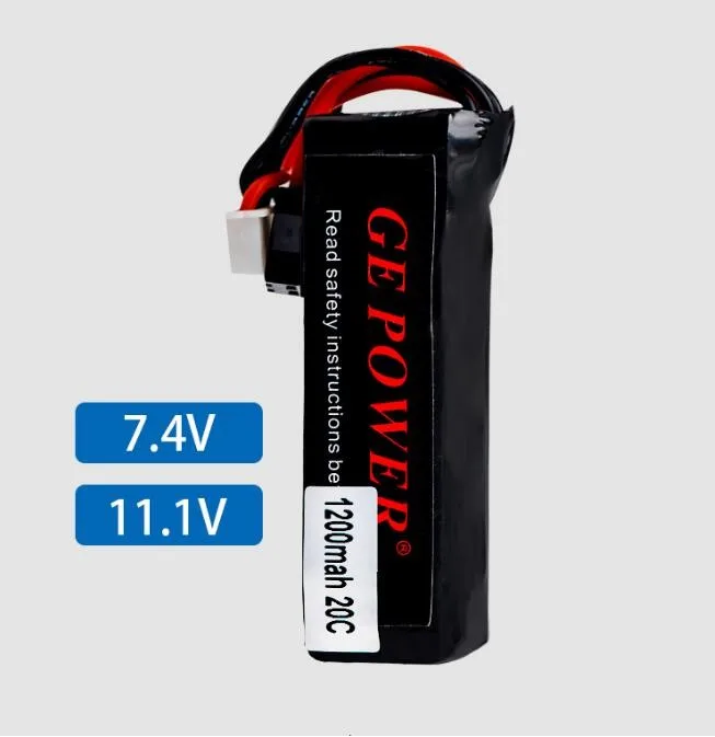 GE Power RC Lipo battery 7.4V 11.1V 1200MAH 20C 3S Battery for Mini Airsoft HK416 Gun Battery