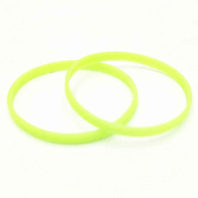1PC 5mm Glow In Dark Silicone Wristband Unisex Cuff Candy Color Neon  Fluorescent Luminous Rubber Bracelets&Bangles SH279
