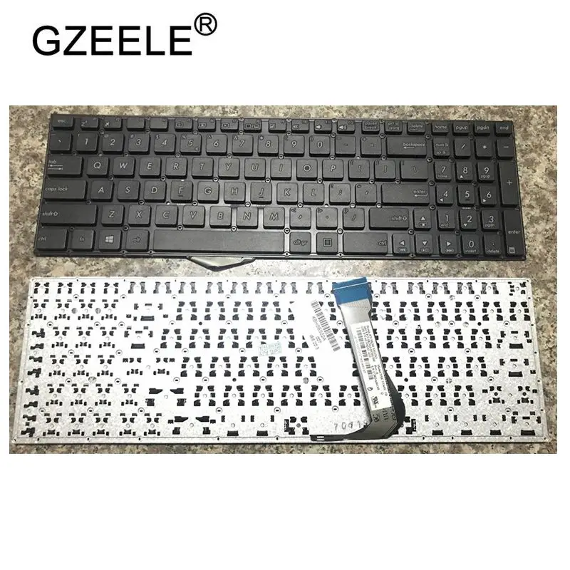 GZEELE US Black white keyboard for Asus E502 E502M E502MA E502N E502NA E502S E502SA Laptop Keyboard US