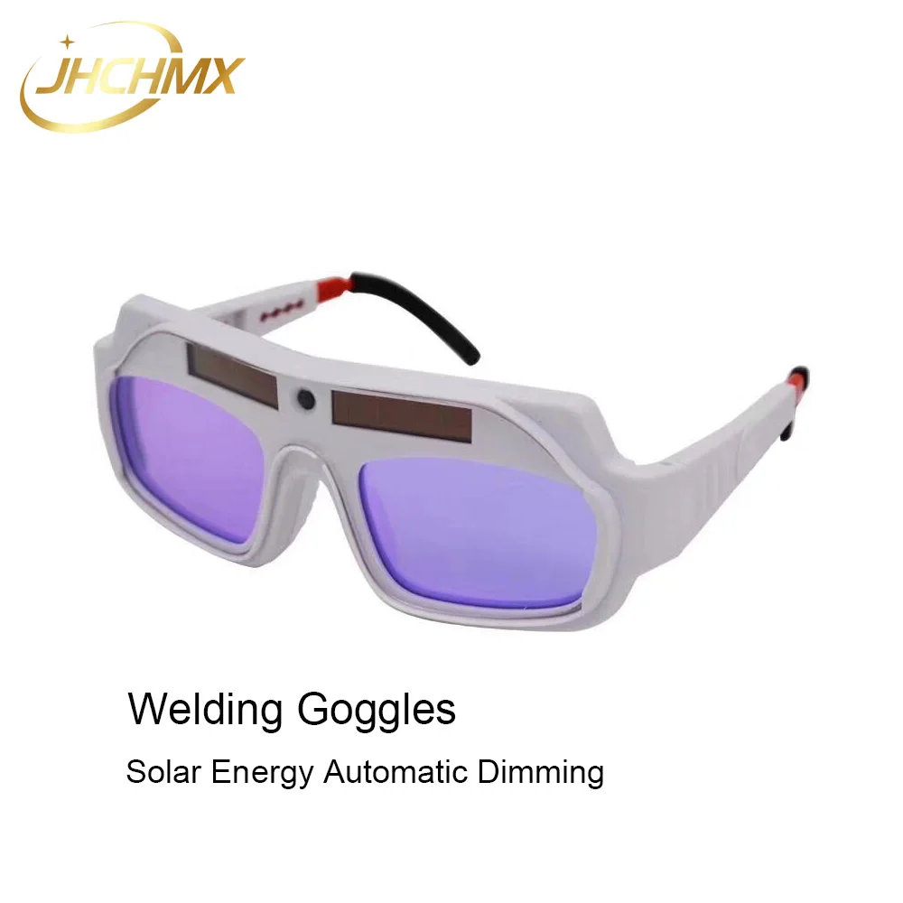 

JHCHMX Solar Energy Automatic Dimming Welding Glasses Adjustable Lightening Goggles Welding Protection Safety Goggles