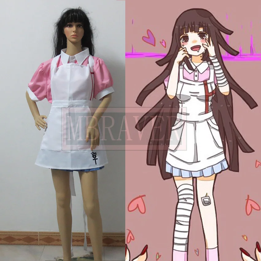 Super Danganronpa 2 Mikan Tsumiki Dress Cosplay Costume