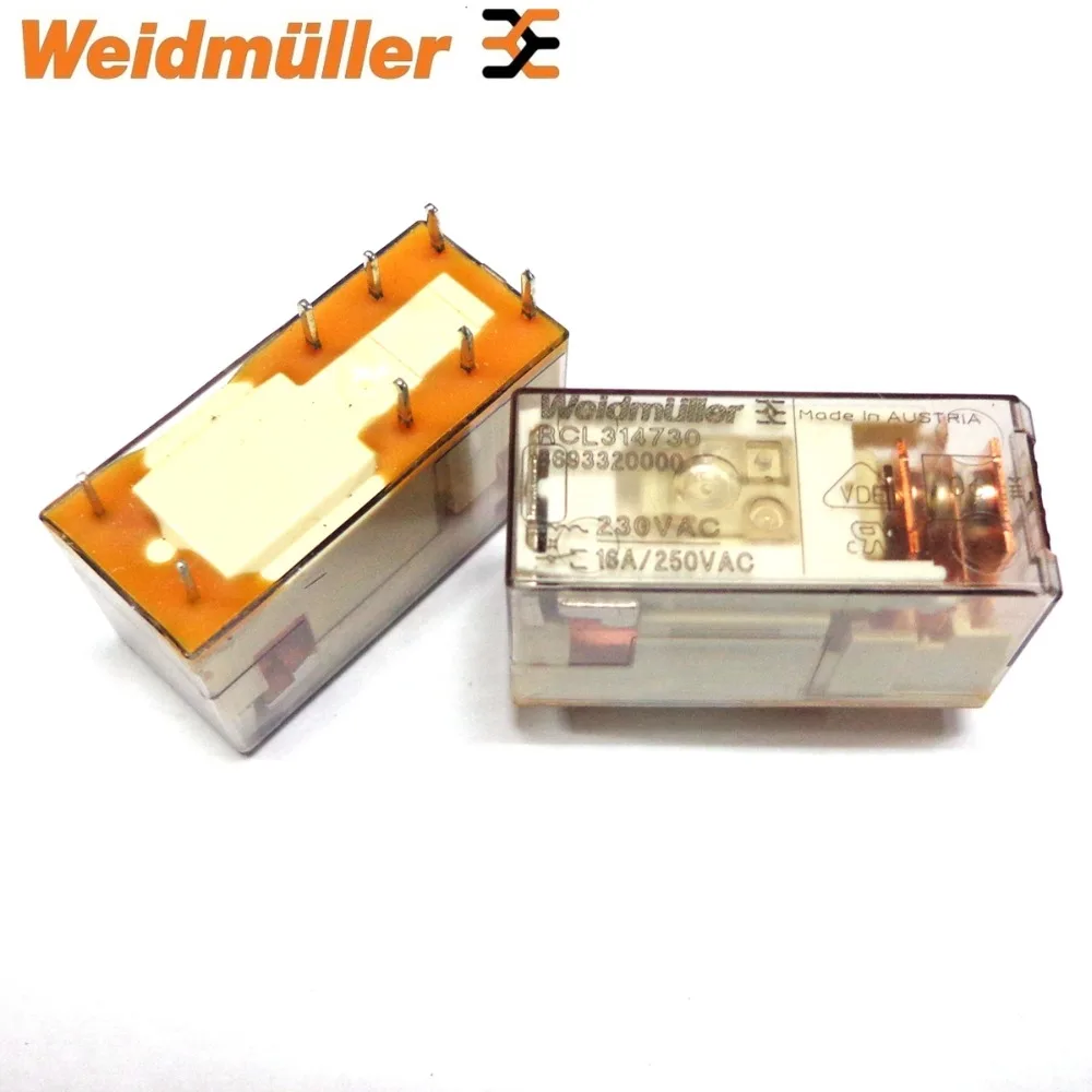 Weidmuller 100%-NEW 10PCS RCL424024 RCL314024 RCL114024 RCL424730 RCL114730 24VDC 230VAC Original Relay