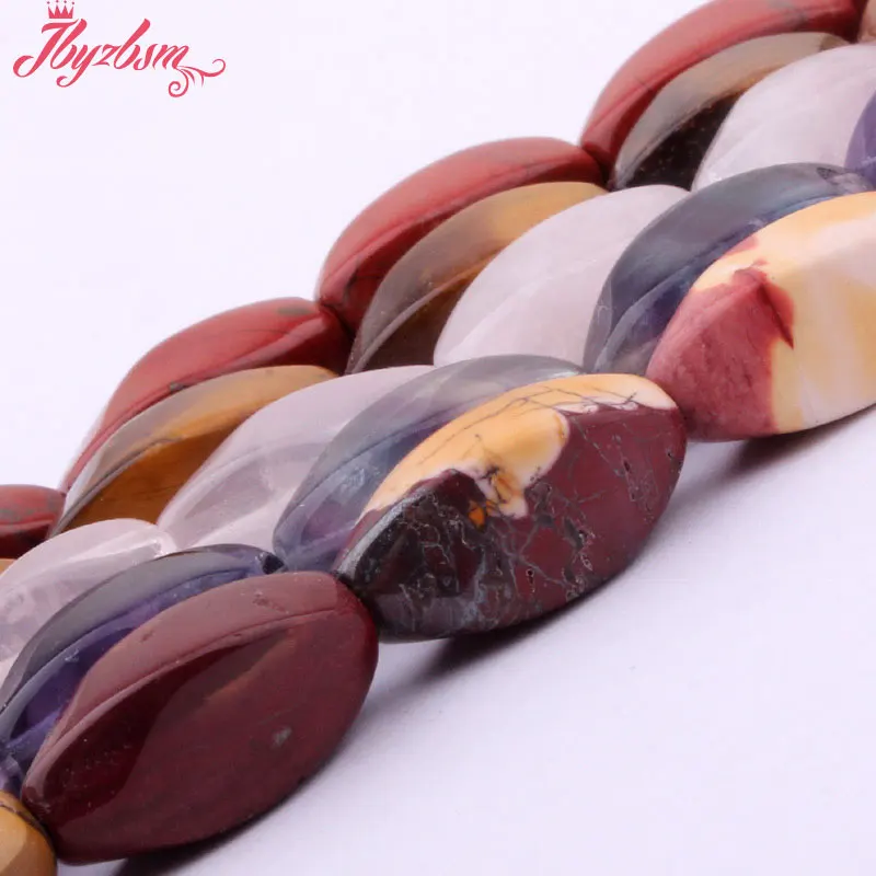 8x16mm Smooth Rectangle Twist Beads Natural Stone Beads For DIY Necklace Bracelets Earring Jewelry Making 15\