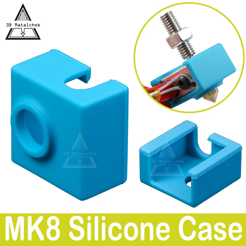 MK8/MK9 Assembled Extruder Hot End silicone sock for Anet A8 Prusa i3 CR10 3D printer aluminum heating block Nozzle