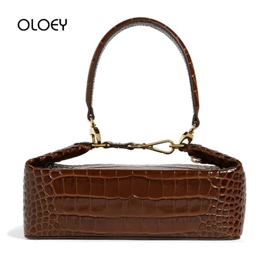 Bolso Mujer Square Alligator Handbags Women Bag Designer Serpentine Day Clutch Shoulder Bags for Lady Retro Torebki Damskie Tote