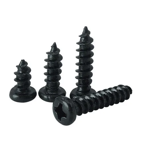 

50pcs M1.8 Round head Phillips Self-tapping screw Cross Pan heads self-attack bolt black 4mm-10mm Length