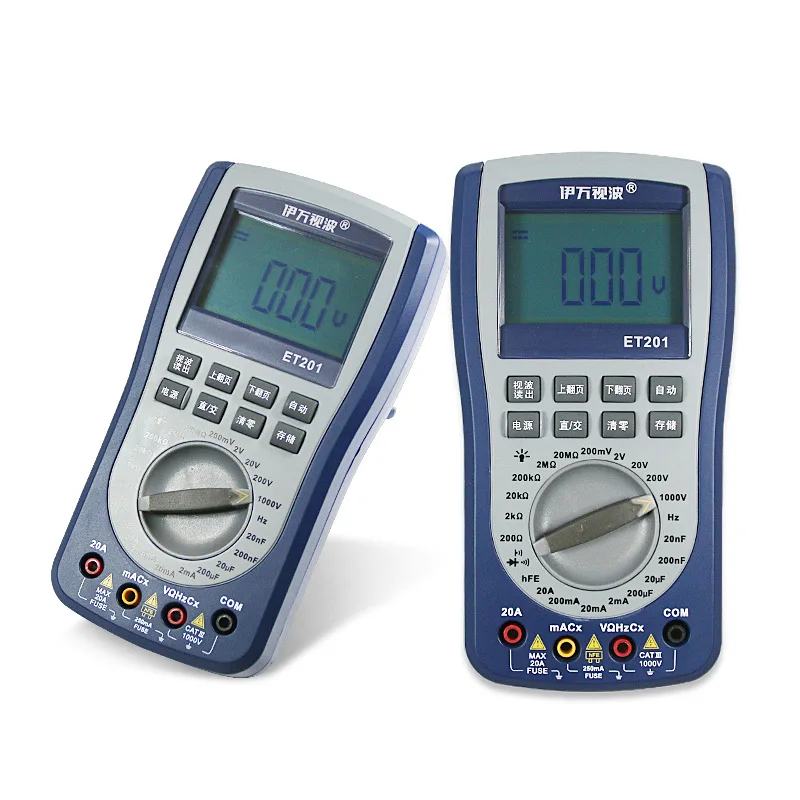 

Digital Intelligent Storage Oscilloscope Multimeter 2 in 1 AC DC Current Voltage Resistance Frequency Tester Meter