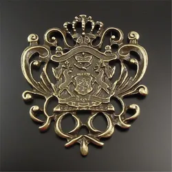 8pcs/pack Vintage Style Antiqued Bronze Tone Crown Shaped Alloy Charm Necklace Pendant Jewelry Accessories Bracelet Charms 32396