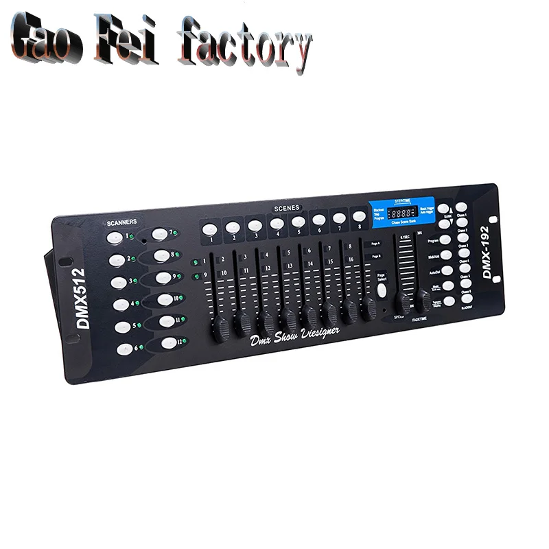 192 Dmx Controller Dj Equipment Dmx 512 Console Stage Lighting For Led Par Moving Head Spotlights RGBW Beam Wash