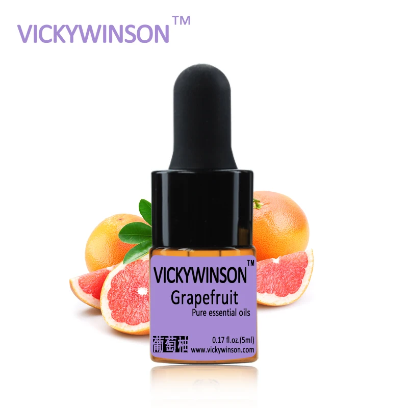 Grapefruit ätherisches öl 5ml 100% Reines Ätherisches Öl Tief Reinigen Verschärfung Einstellen Fettige reine ätherische öle set