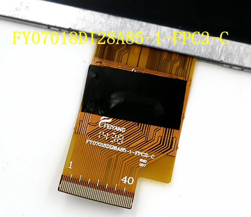Original FY07018DI28A85-1-FPC2-C 40pin tela lcd de 7 polegadas