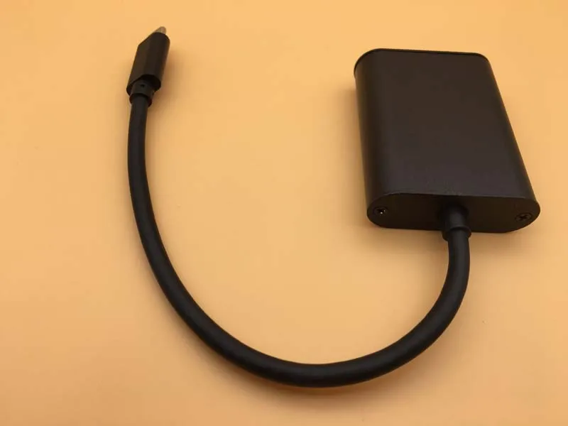 Adaptador tipo C a VGA, Cable de conversión USB 3,1, carcasa de aluminio, convertidor para TV, proyector, vídeo, 1200P, HD