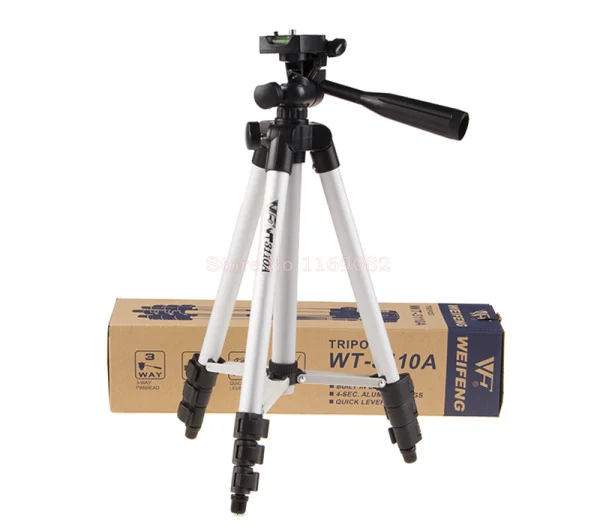 2 in1 W EIFENG WT3110A TF-3110Aขาตั้งกล้องด้วย3-Wayหัวขาตั้งกล้อง+โทรศัพท์ผู้ถือยืนคลิปสำหรับ5D25D35D D40 D7100 D90 D3100กล้องDSLR