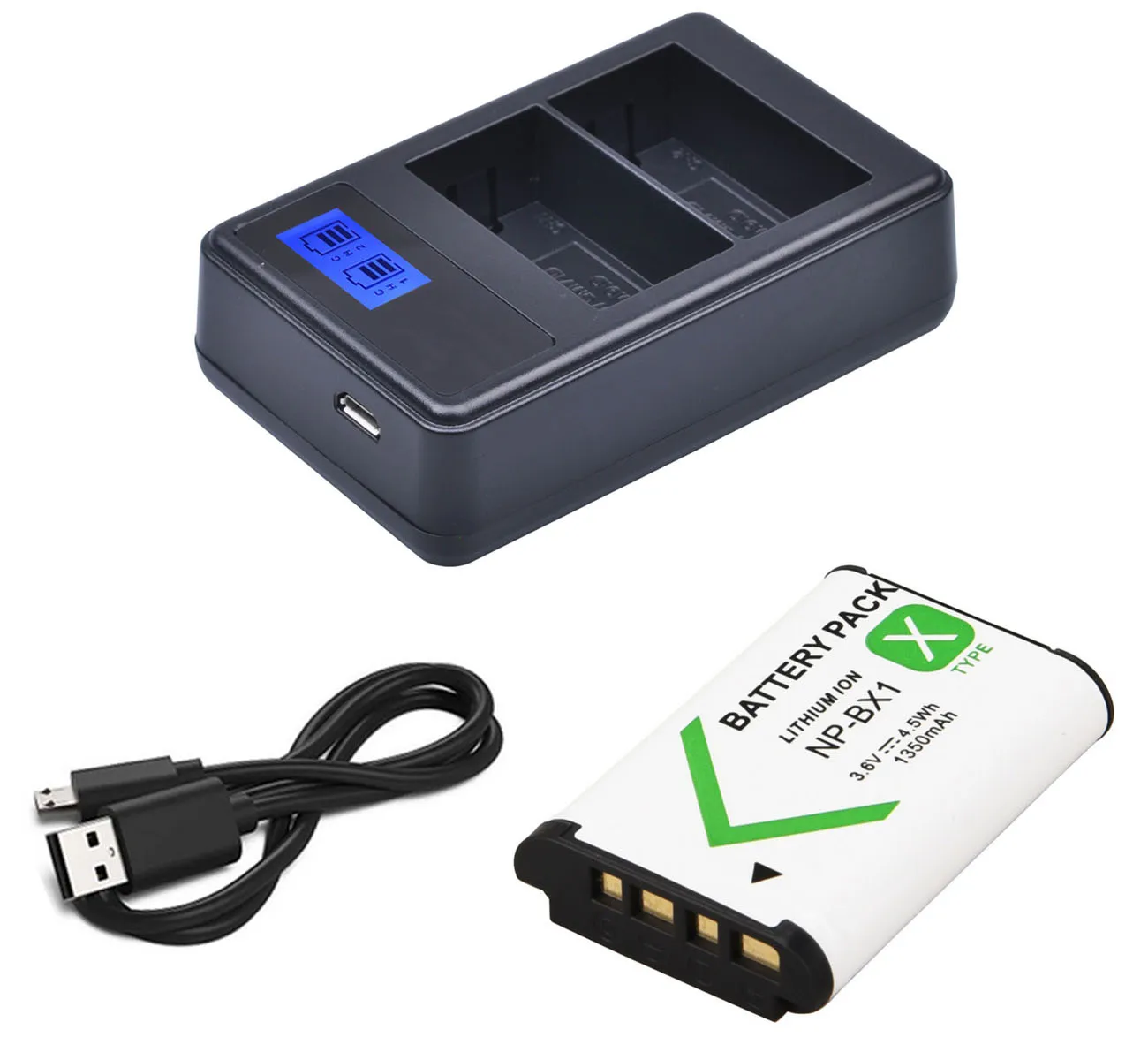 Battery+Charger for Sony HDR-AS10, HDR AS10, AS15, AS20, AS30, AS30V, AS50, AS50R, AS100V, AS100VR, AS200V, AS300 POV Action Cam