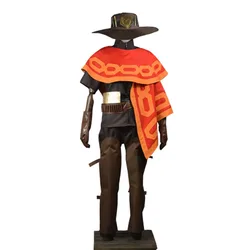 2025 Jesse McCree Cosplay Costume Clothing Game Suit Adult Men Halloween Christmas Costume Cosplay Unisex Custom Made