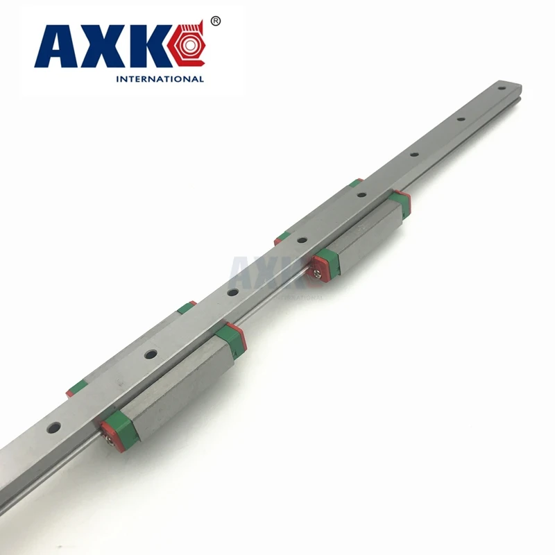 2021 Axk Linear Rail Cnc Router Parts Mgn9 9mm Miniature Linear Slide Set: 1pcs L- 350mm Rail With 2pcs Mgn9h Block Carriage