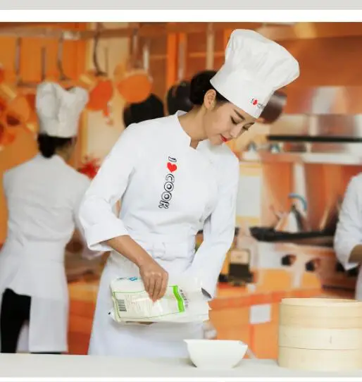 white-restaurant-chef-uniform-donna-i-love-cook-french-bakery-shirt-baking-work-tops
