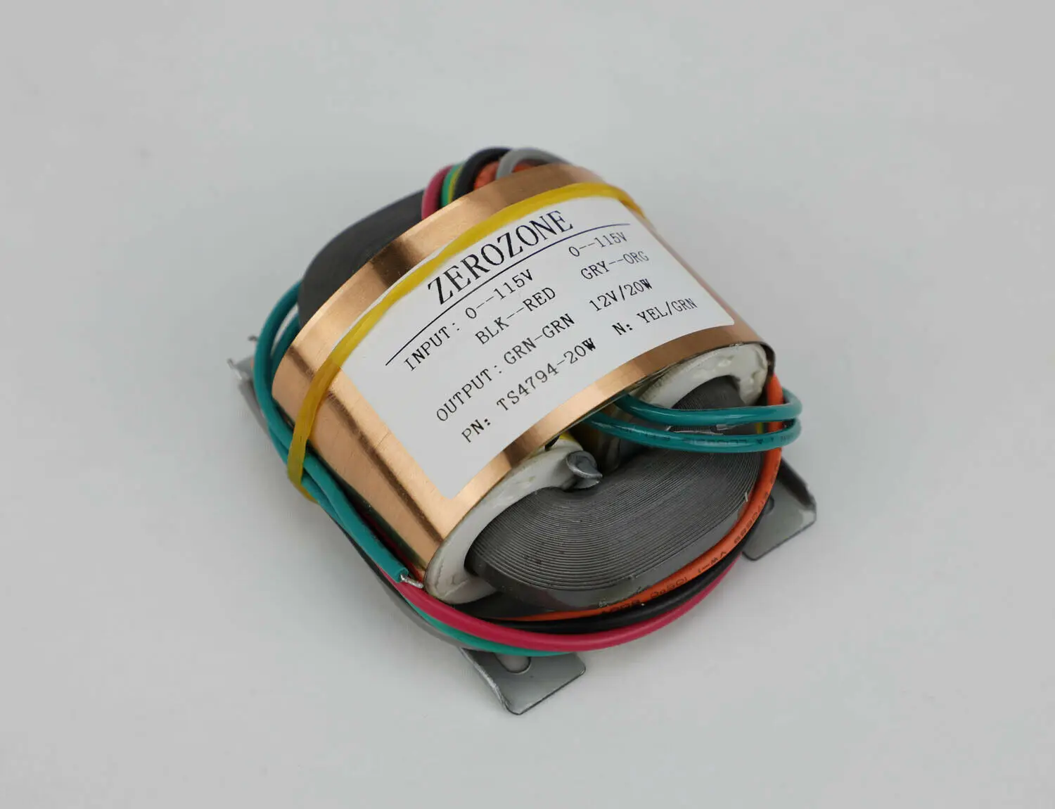 ZEROZONE 20VA Pure Copper R-core Transformer 6V / 9V /12V /15V/ 18V  L16-2-1