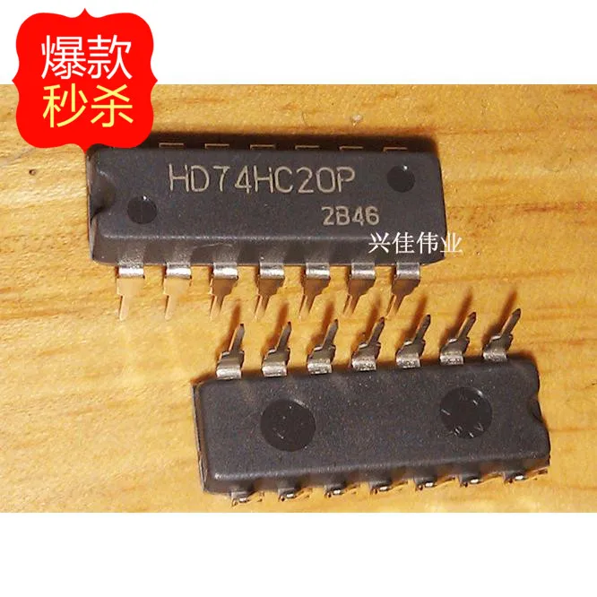 

10PCS New original authentic 74hc20 HD74HC20P SN74HC20N DIP-14 Dual 4 -input NAND gate