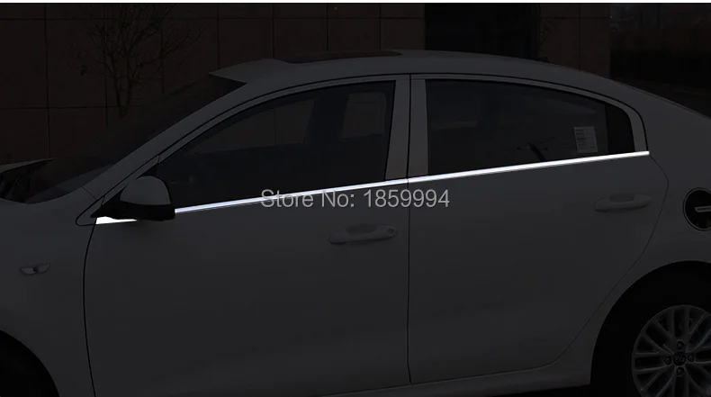 Car Window Trim Styling Under Decoration Strip Sticker Cover for 2017-2024 kia k2 rio 4