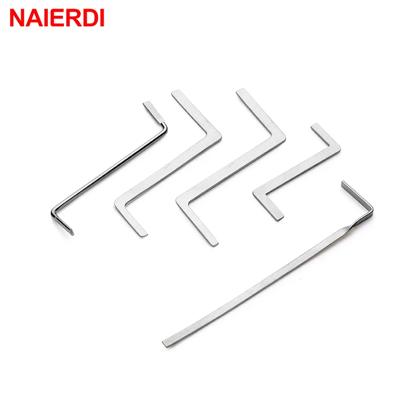 Imagem -06 - Naierdi Lock Pick Grupo Chaveiro Suprimentos Chave Quebrada Auto Extractor Remover Ganchos Aço Inoxidável Faça Você Mesmo Ferramentas Manuais Hardware 12 Pcs